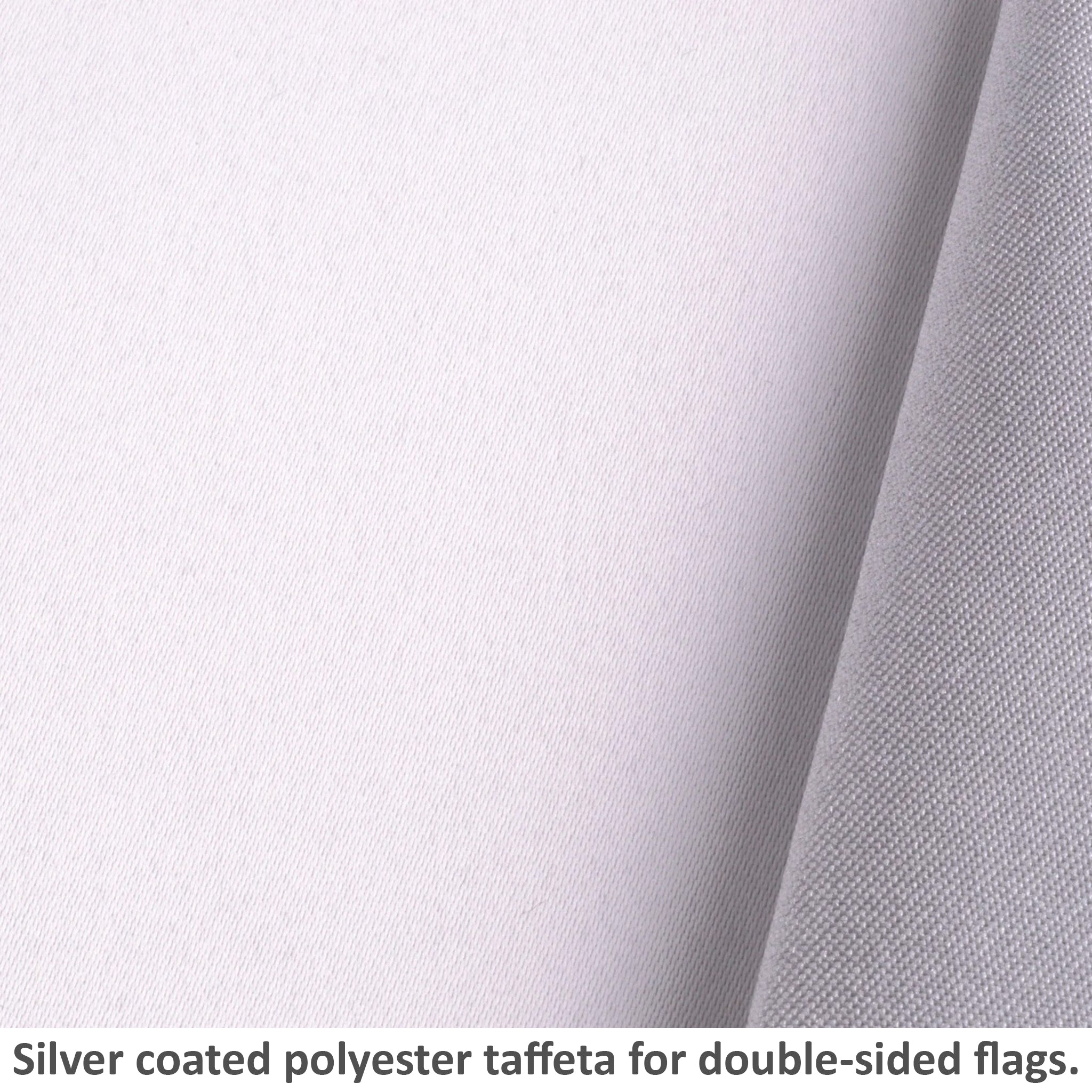 FLAGRITE WHITE/SILVER IP 160CM